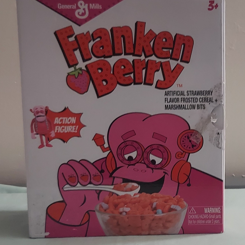 Franken Berry Cereal Box - Pink Strawberry Design